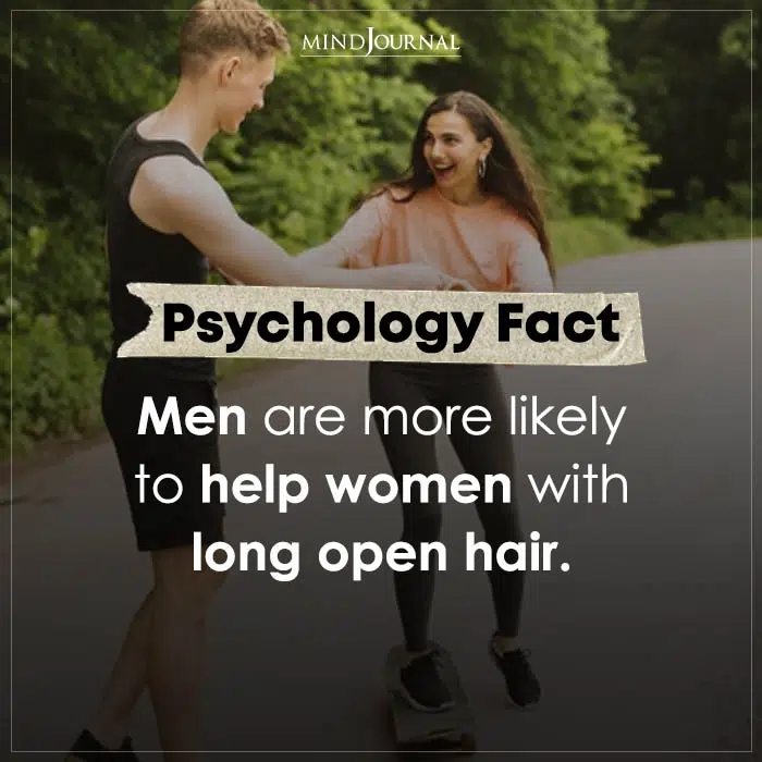 men are more likely to help women with