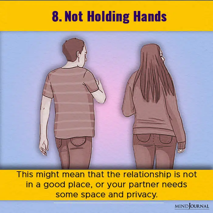 How you hold hands with your partner - not holding hands