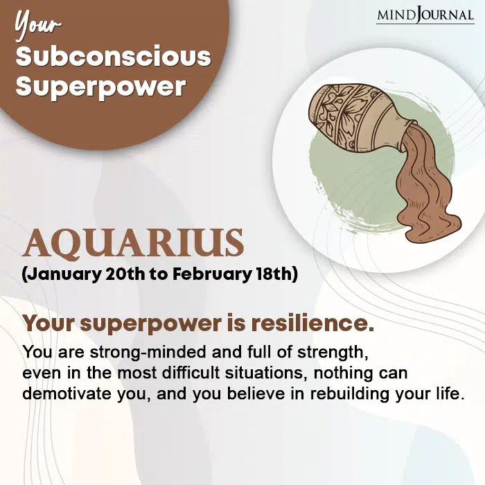 subconscious superpower Aquarius