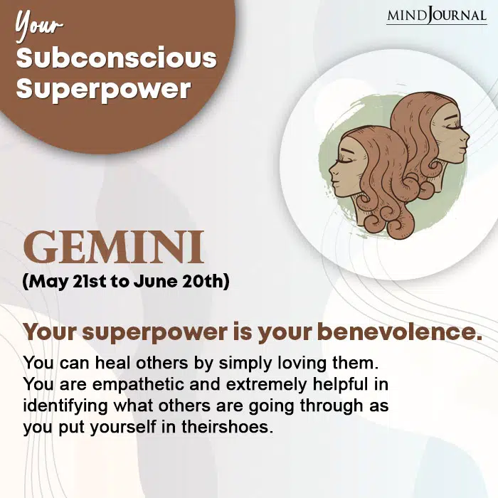 subconscious superpower Gemini