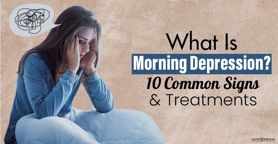 what is morning depression