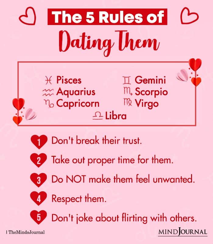 5 Rules of Dating These Zodiac Signs