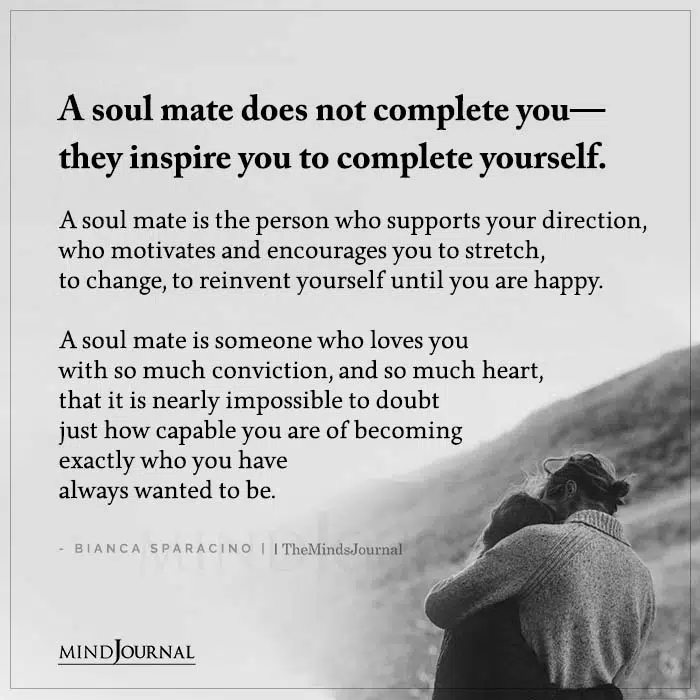 A Soul Mate Does Not Complete You