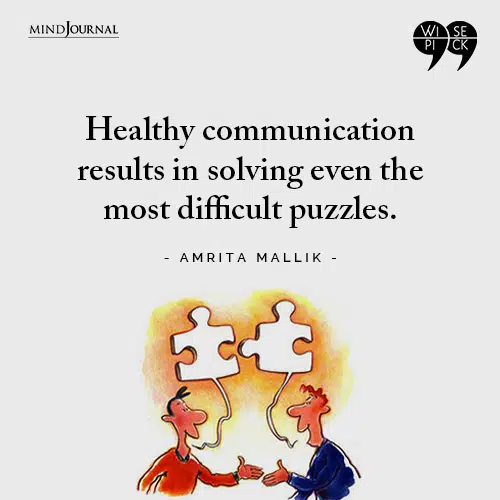 Amrita Mallik Healthy communication results in solving