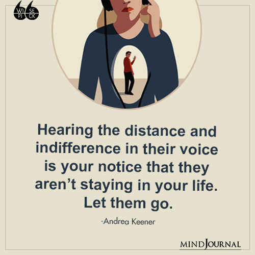 Andrea Keener Hearing the distance in their voice