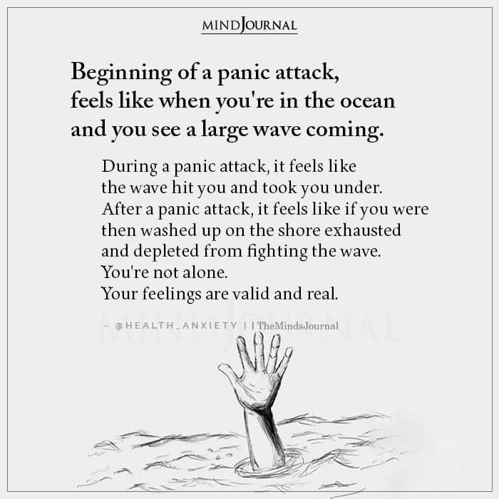 Beginning of a Panic Attack Feels Like When Youre in the Ocean