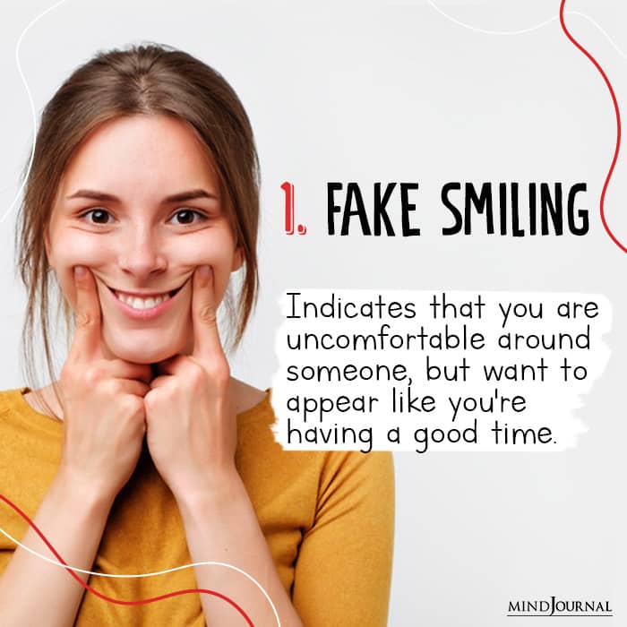 Body Language Cues fake smiling