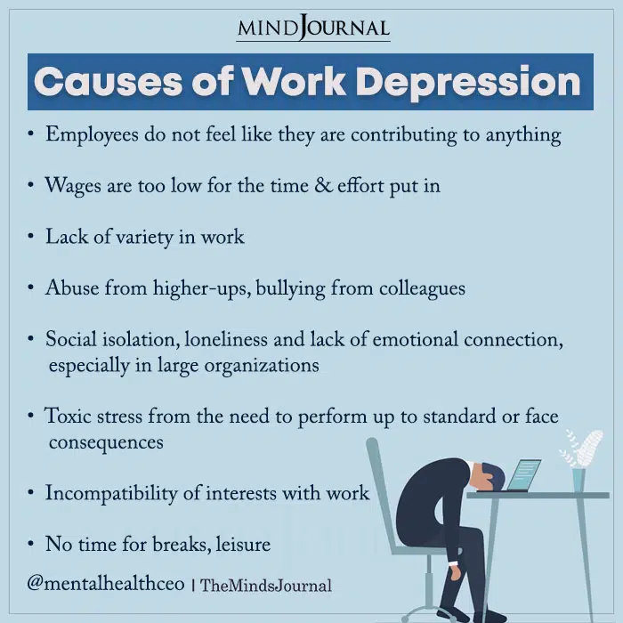 Causes of Work Depression