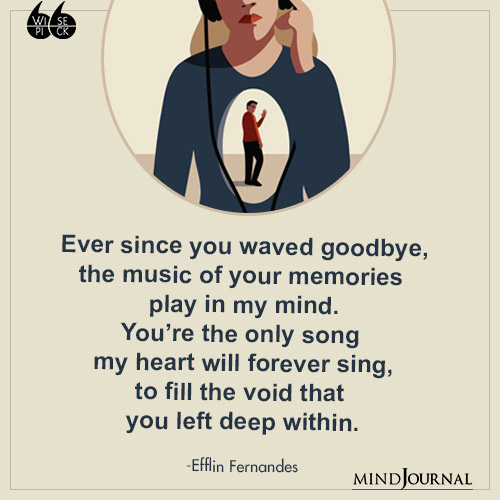 Efflin Fernandes waved goodbye play in my mind
