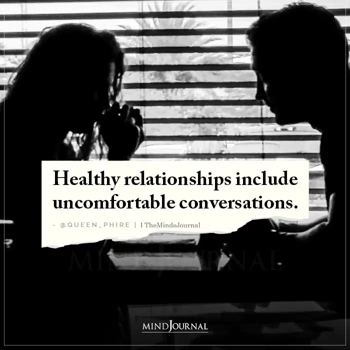 Healthy Relationships Include Uncomfortable Conversations