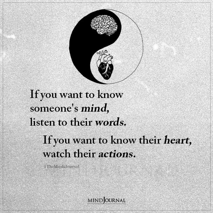 If You Want To Know About Someones Mind Listen To Their Words