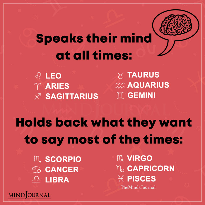 If Zodiac Signs Speak Their Mind or Not