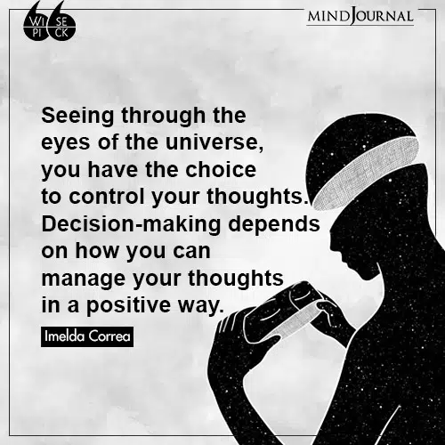 Imelda Correa manage your thoughts positive