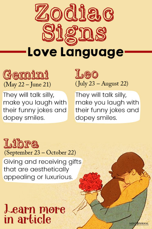 Love Language Zodiac Sign pin