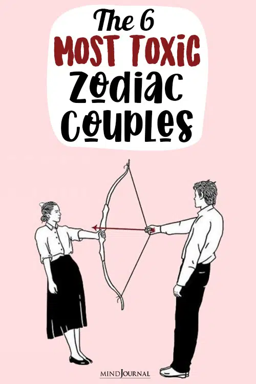 Most Toxic Zodiac Couples pin