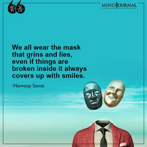 Navroop Sarao We all wear the mask