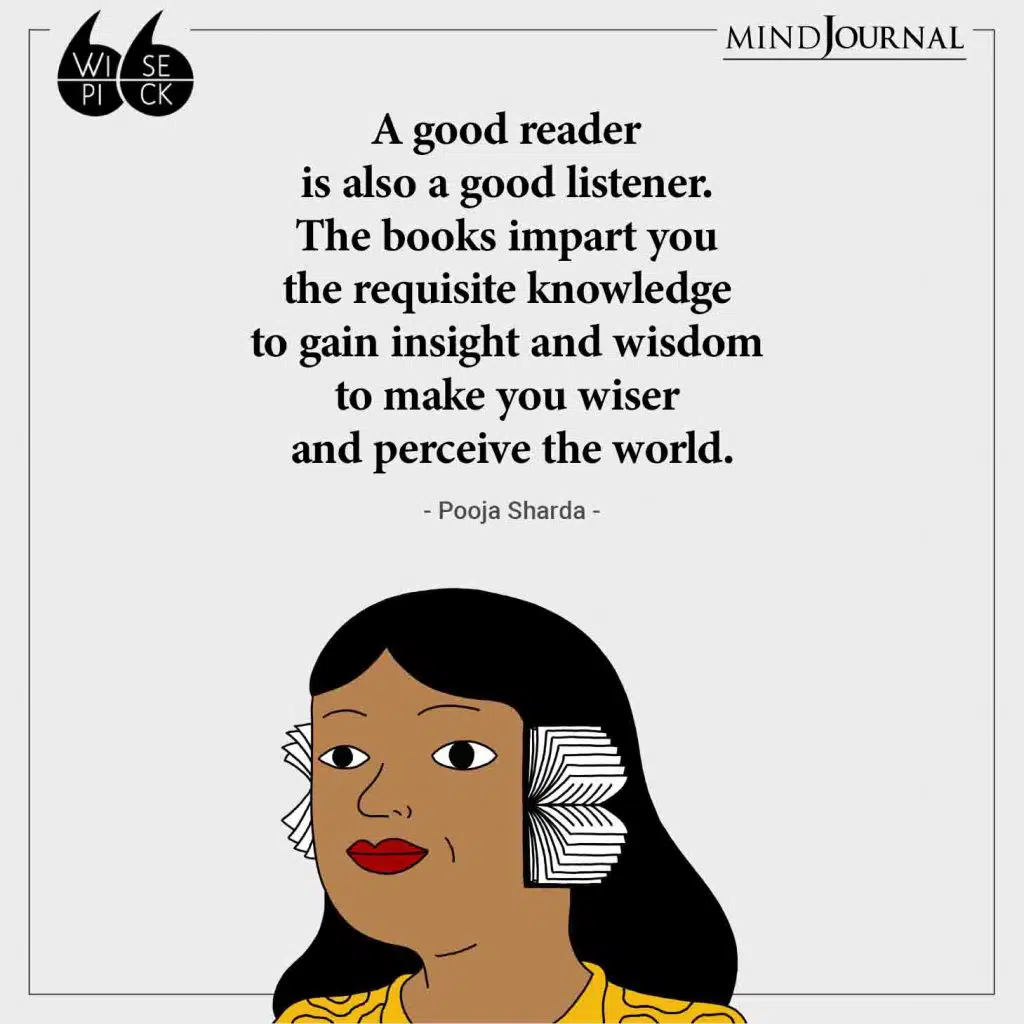 Pooja Sharda A good reader is also a good listener
