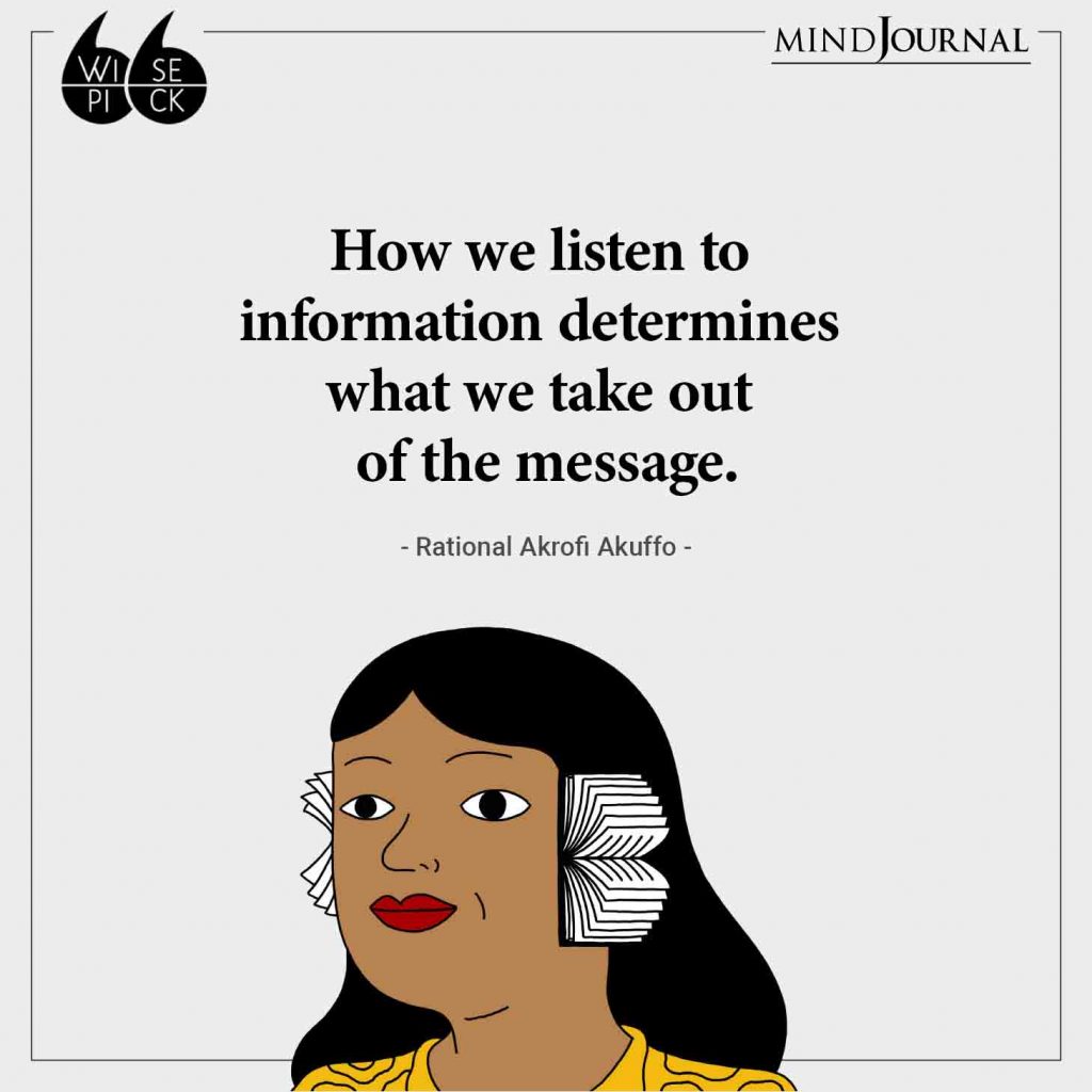 Rational Akrofi Akuffo How we listen to information