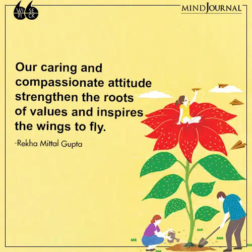 Rekha Mittal Gupta compassionate attitude wings to fly