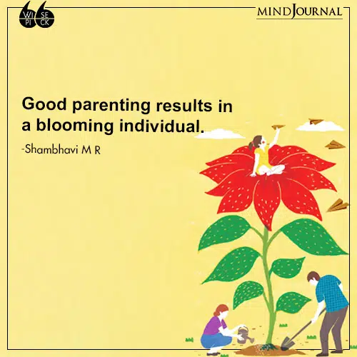 Shambhavi M R Good parenting blooming individual