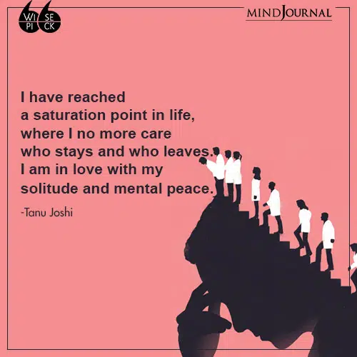 Tanu Joshi solitude and mental peace