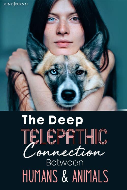 Telepathic Connection Between Humans Animals pin