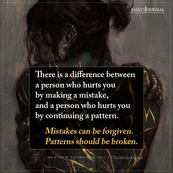 There Is A Difference Between A Person Who Hurts You.