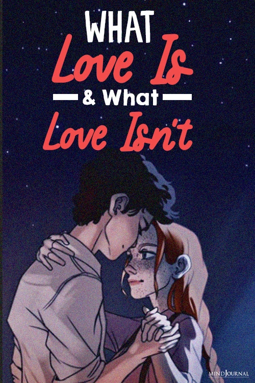 What love is and what love isn't pin