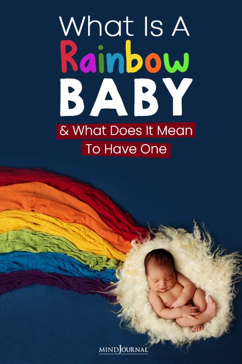 a rainbow baby pin