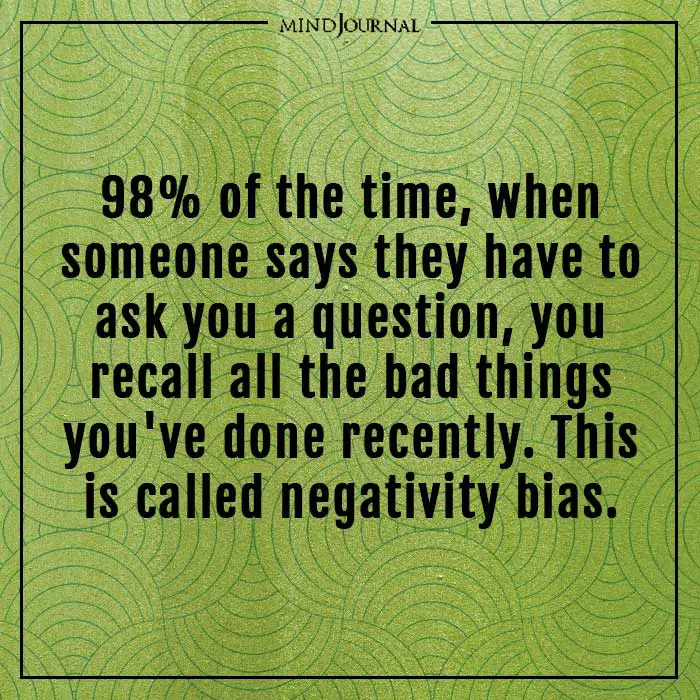 amazing psychological facts negativity bias