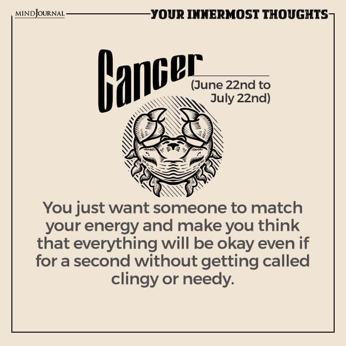 inner thoughts cancer