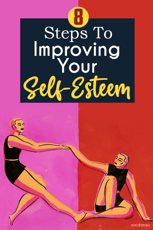 steps to improving your self esteem pin