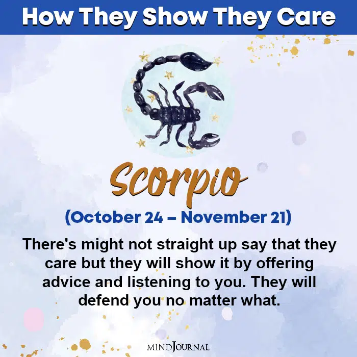 zodiac sign care scorpio