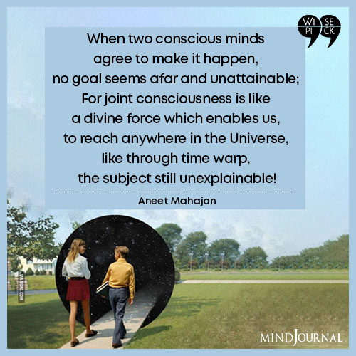 Aneet Mahajan two conscious minds agree