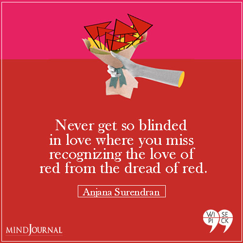 Anjana Surendran Never get so blinded in love