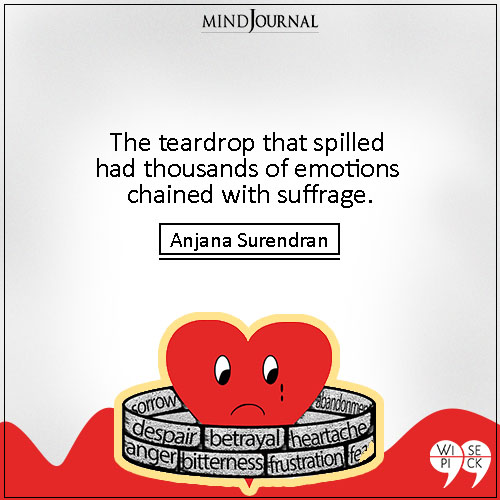 Anjana Surendran The teardrop that spilled