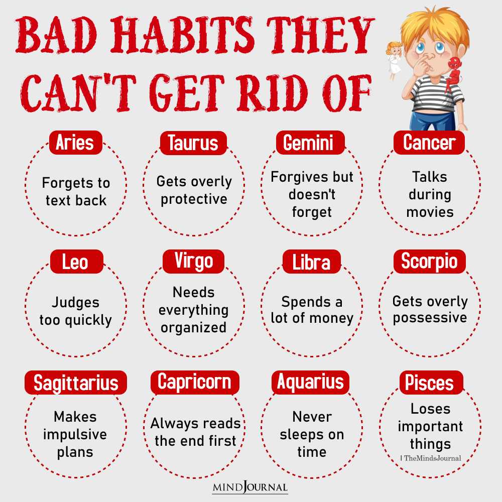 Bad Habits Zodiac Signs Can't Get Rid Of