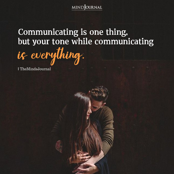 Communicating Is One Thing