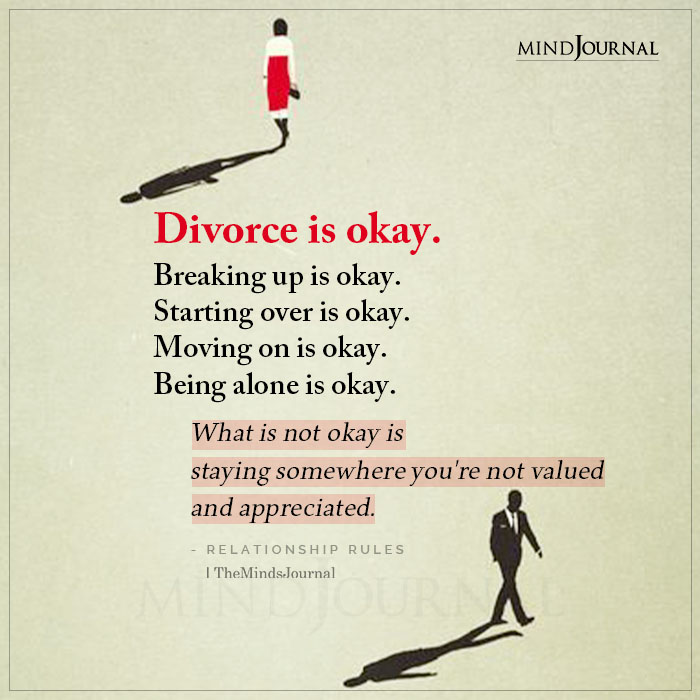 Divorce Is Okay Breaking Up Is Okay