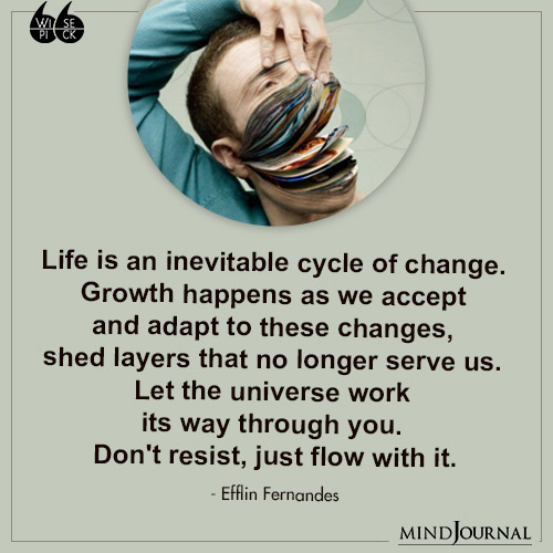 Efflin Fernandes Life is an inevitable cycle of change