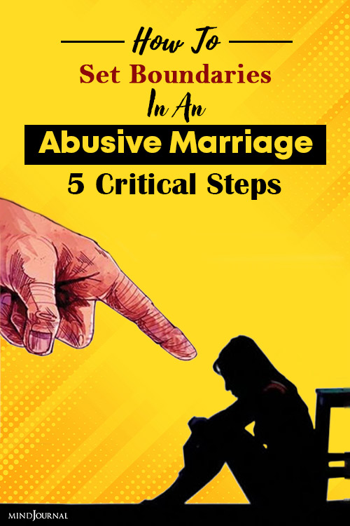 How To Set Boundaries In An Abusive Marriage Pin