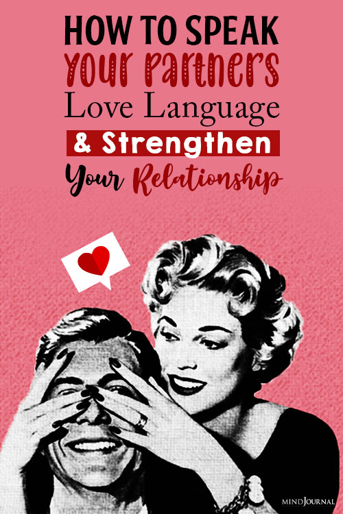 How To Speak Your Partners Love Language pin