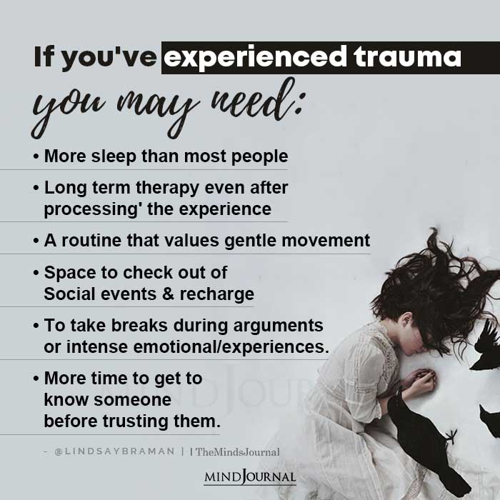 If Youve Experienced Trauma You May Need