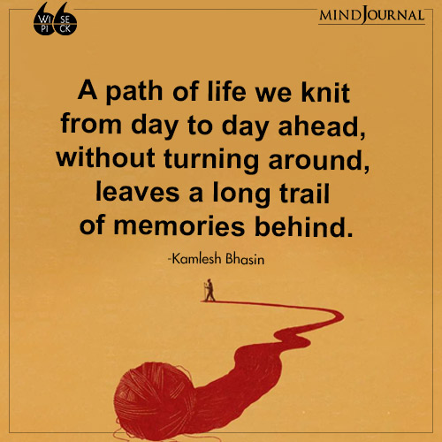 Kamlesh Bhasin A path of life we knit