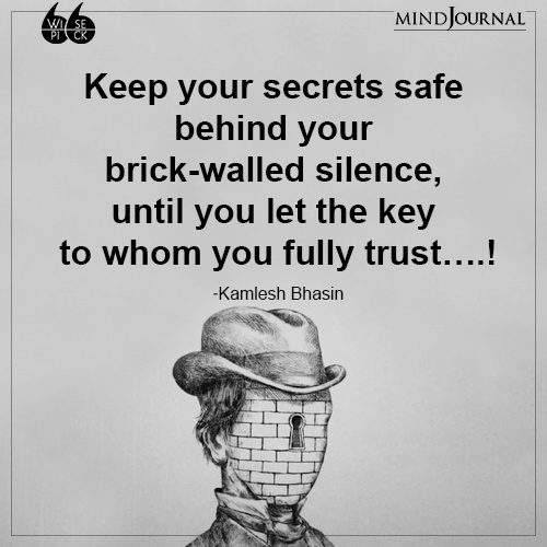 Kamlesh Bhasin Keep your secrets safe