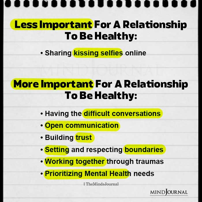 Less Important For A Relationship To Be Healthy