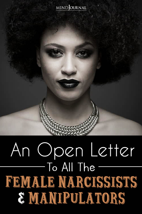Letter To All  Female Narcissists pin