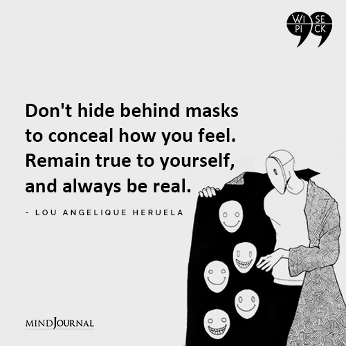 Lou Angelique Heruela Dont hide behind masks