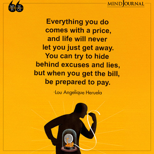 Lou Angelique Heruela Everything comes with a price