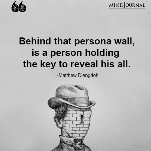Matthew Diengdoh Behind that persona wall